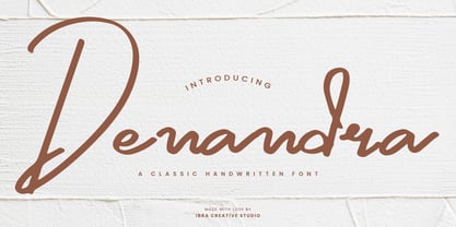Denandra Font Poster 1