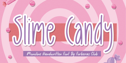 Slime Candy Font Poster 1