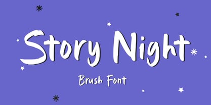 Story Night Font Poster 1