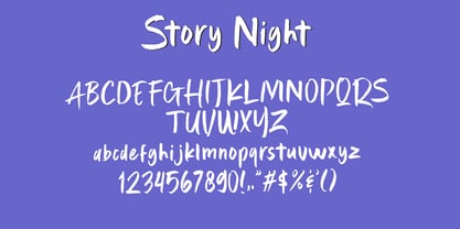 Story Night Fuente Póster 10