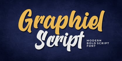 Graphiel Script Font Poster 1