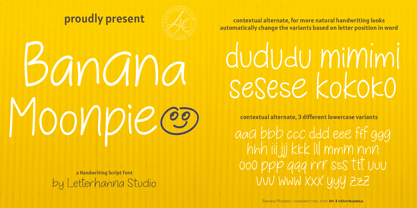 Banana Moonpie Font Poster 1
