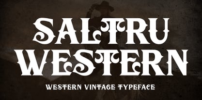 Saltru Western Font Poster 1