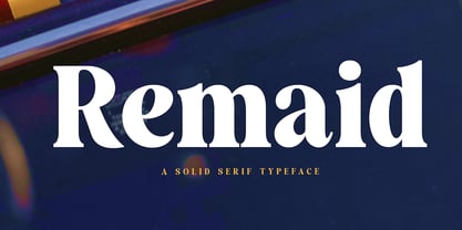 Remaid Typeface Font Poster 1