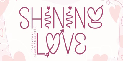 Shining Love Font Poster 1