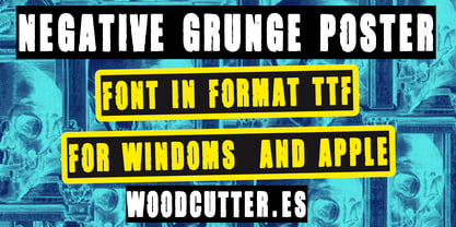 Negative Grunge Poster Font Poster 4