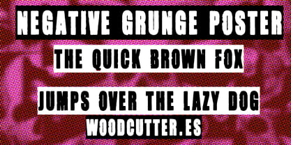 Negative Grunge Poster Font Poster 2