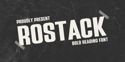 Rostack Font Poster 1