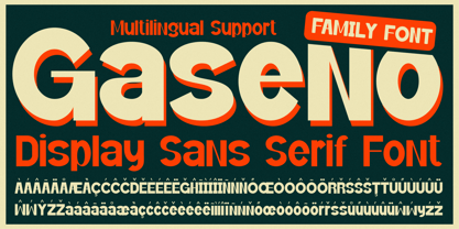 Gaseno Font Poster 9