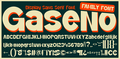 Gaseno Font Poster 8