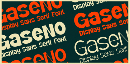 Gaseno Font Poster 3