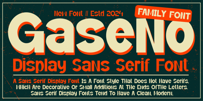 Gaseno Font Poster 2