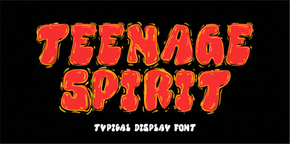 Teenage Spirit Font Poster 1