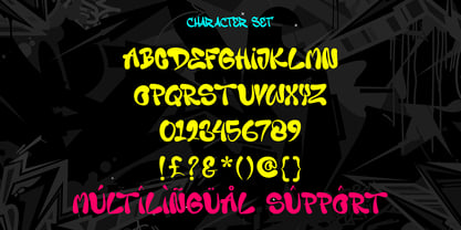 Monosock Layered Graffiti Font Poster 2