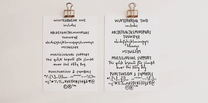 Winterbreak Trio Font Poster 2