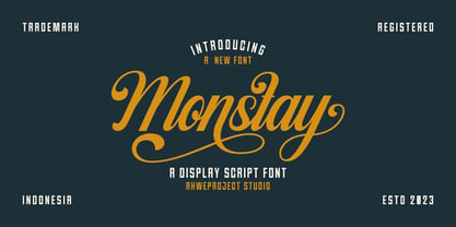 Monstay Font Poster 1