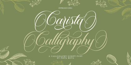 Carista Calligraphy Font Poster 1