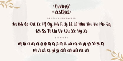 Loving Astrid Font Poster 7