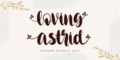 Loving Astrid Font Poster 1
