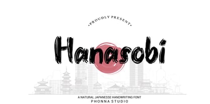 Hanasobi Font Poster 1