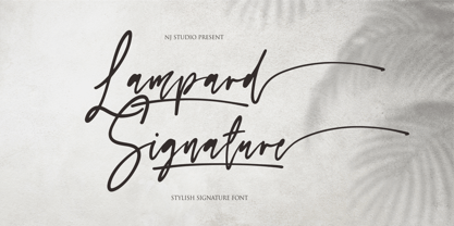 Lampard Signature Font Poster 1