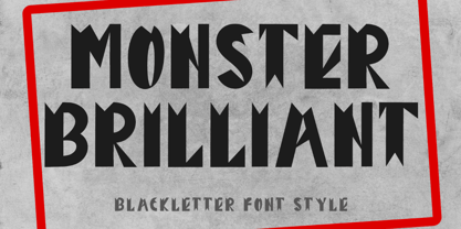 Monster Brilliant Font Poster 1