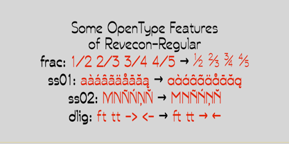 Revecon Font Poster 9