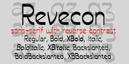 Revecon Font Poster 2