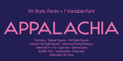 Appalachia Font Poster 1