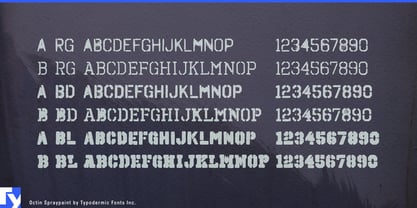 Octin Spraypaint Font Poster 6