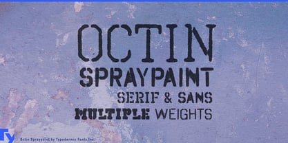 Octin Spraypaint Font Poster 1