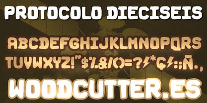 Protocolo Dieciseis Font Poster 3