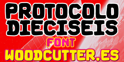 Protocolo Dieciseis Font Poster 1