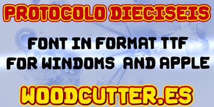 Protocolo Dieciseis Font Poster 4