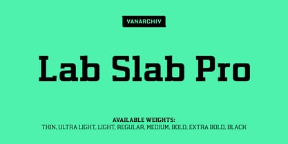 Lab Slab Pro Font Poster 1