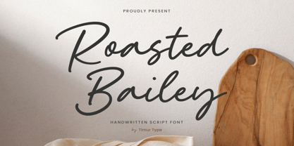 Roasted Bailey Font Poster 1