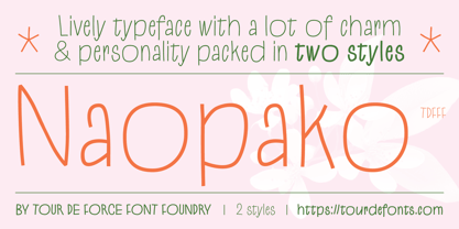 Naopako Font Poster 1