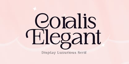 Coralis Elegant Font Poster 1
