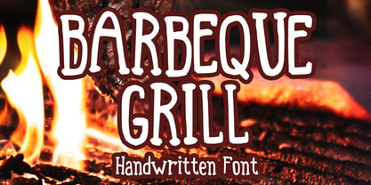 Barbeque Grill Font Poster 1