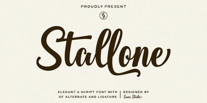 Stallone Font Poster 1