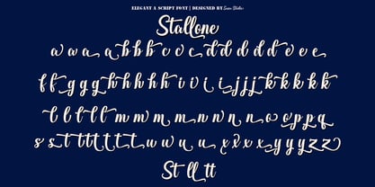 Stallone Font Poster 10