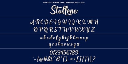 Stallone Font Poster 9