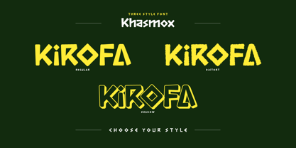 Khasmox Font Poster 2