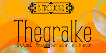 Thegralke Font Poster 1