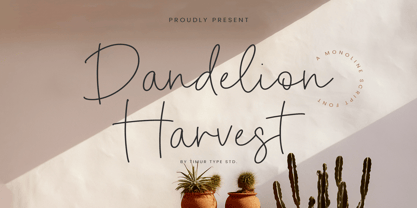 Dandelion Harvest Font Poster 1