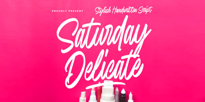 Saturday Delicate Font Poster 1