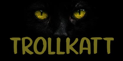 Trollkatt Font Poster 1