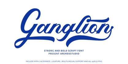 Ganglion Font Poster 1