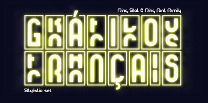 Ring Slot Font Poster 5