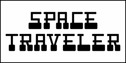 Space Traveler JNL Font Poster 2